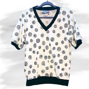 RARE vintage Beverly Hills polo club all over print shirt